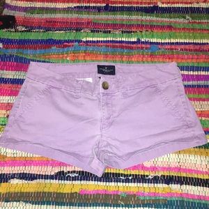 American Eagle lavender chino shortie